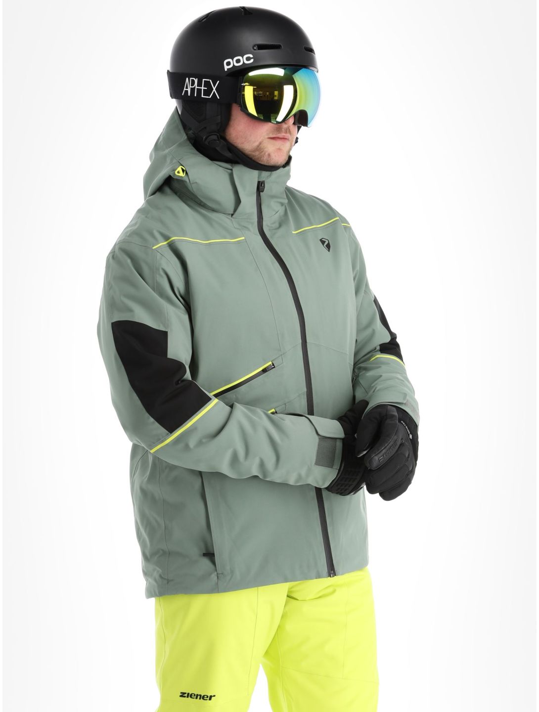 Ziener, Toaca ski-jas heren Green Mud groen 