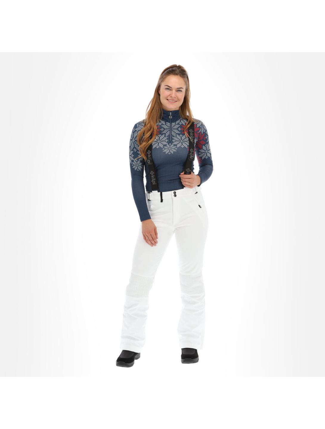 Kilpi, Dione-W softshell skibroek slim fit dames Wit