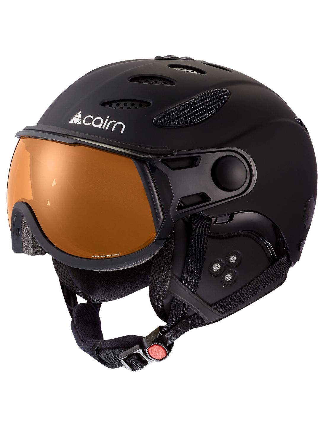 Cairn, Cosmos Pchromic skihelm met vizier unisex zwart 