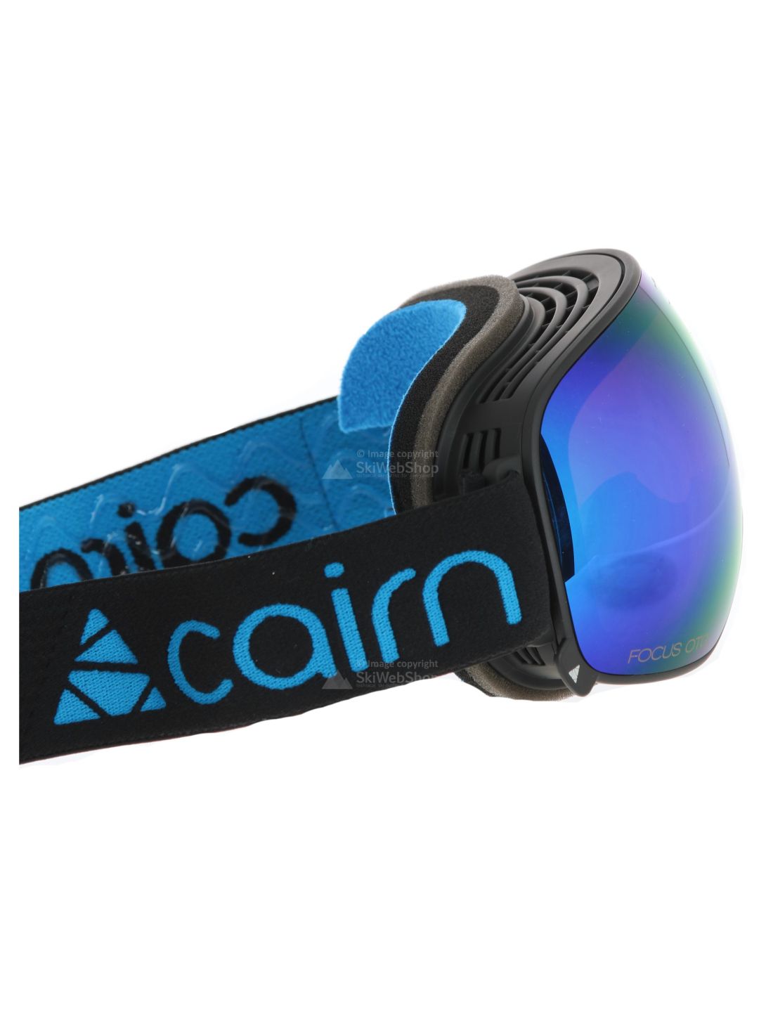 Cairn, Focus Otg skibril unisex Mat Black Blue Mirror blauw, zwart 