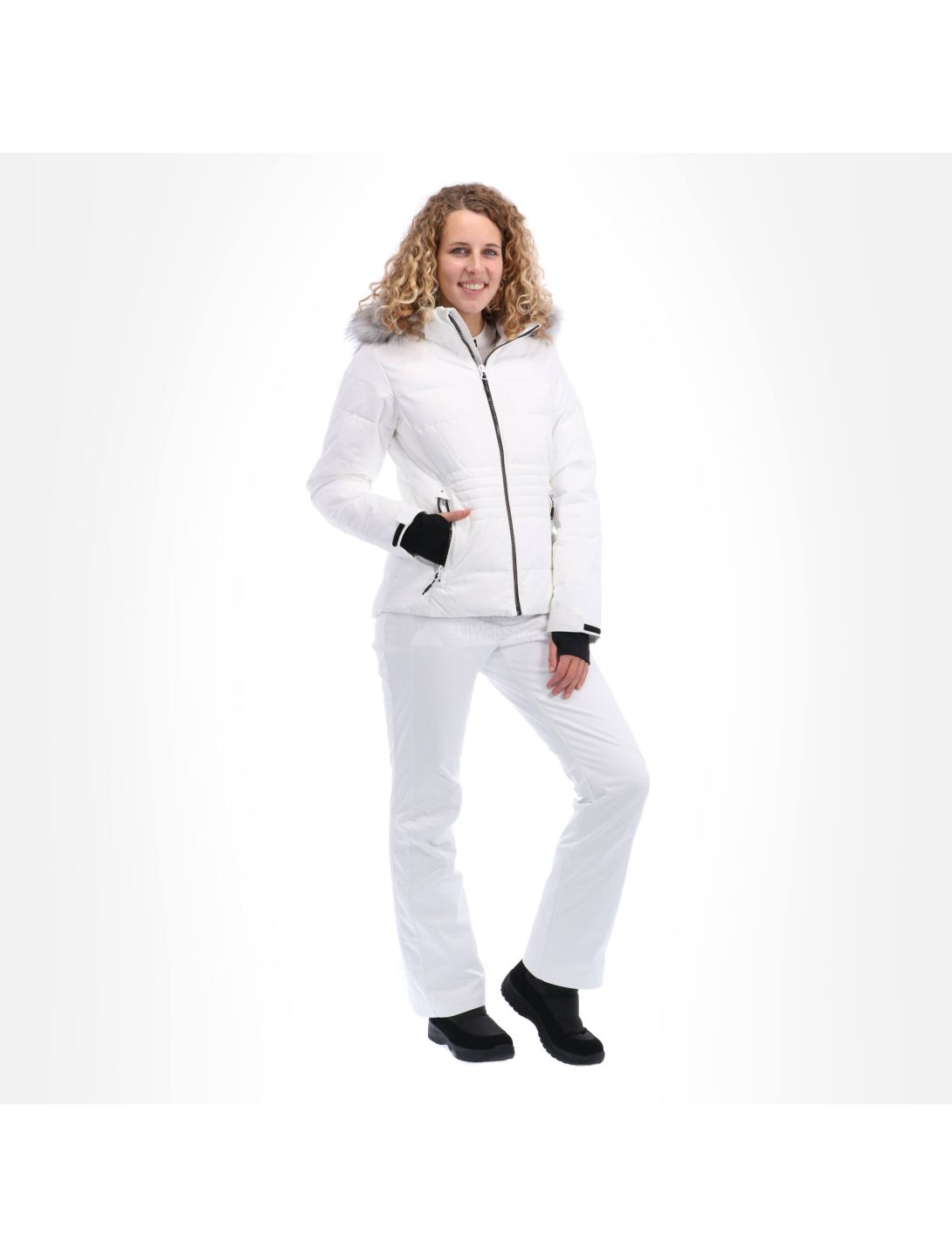 CMP, Ski jacket zip hood, ski-jas, dames, wit