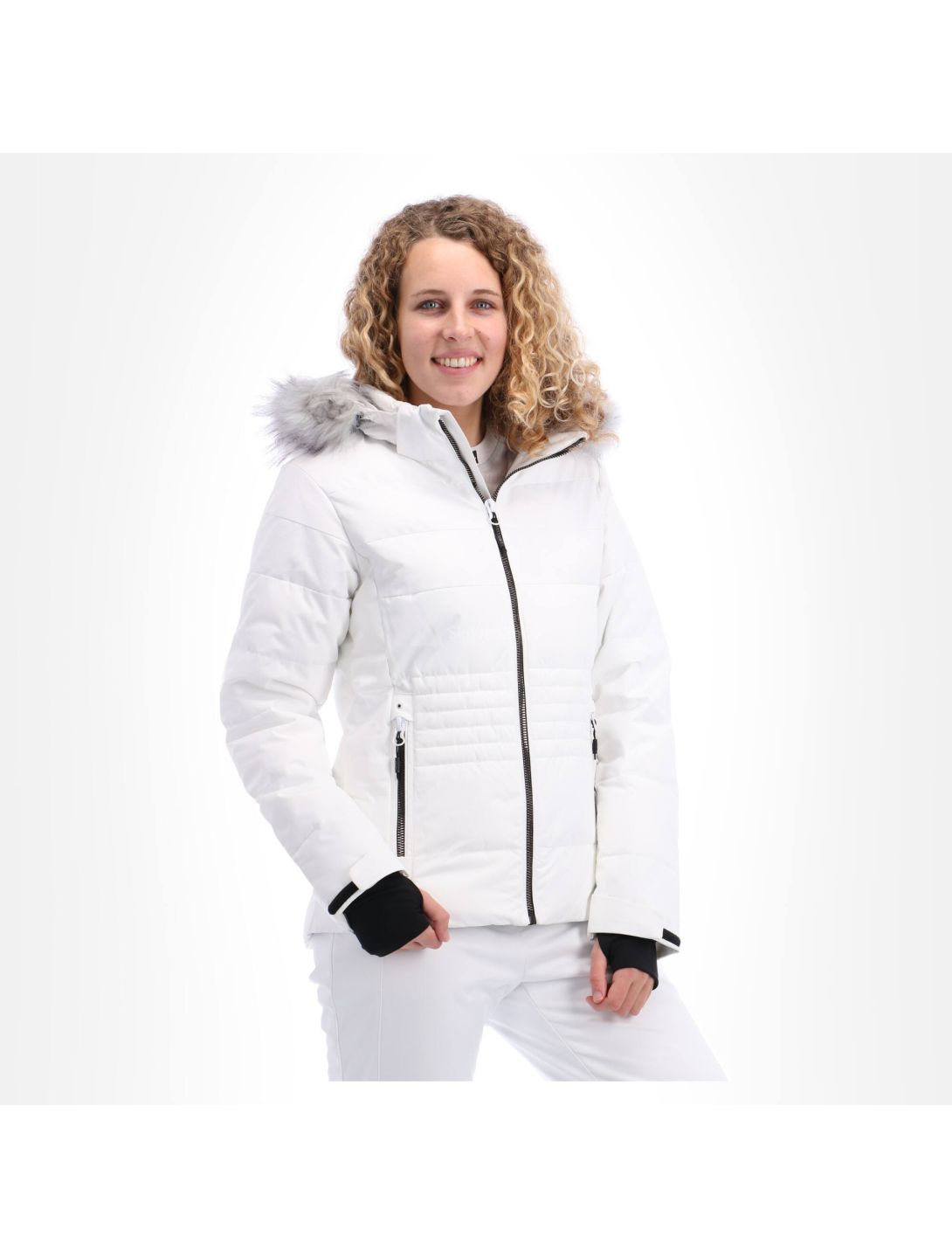 CMP, Ski jacket zip hood, ski-jas, dames, wit