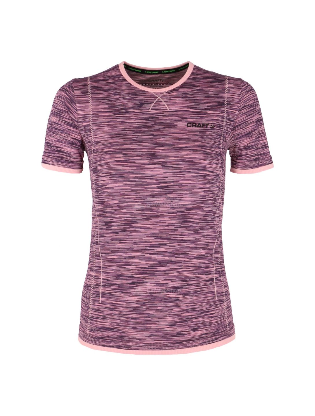 Craft Active comfort RN SS, thermo t-shirt, dames, cameo/montana paars