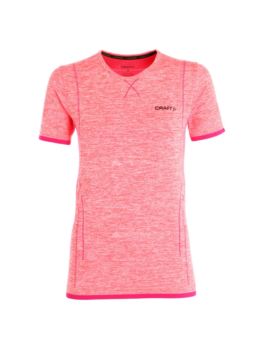 Craft Active comfort RN SS, thermo t-shirt, dames,crush roze