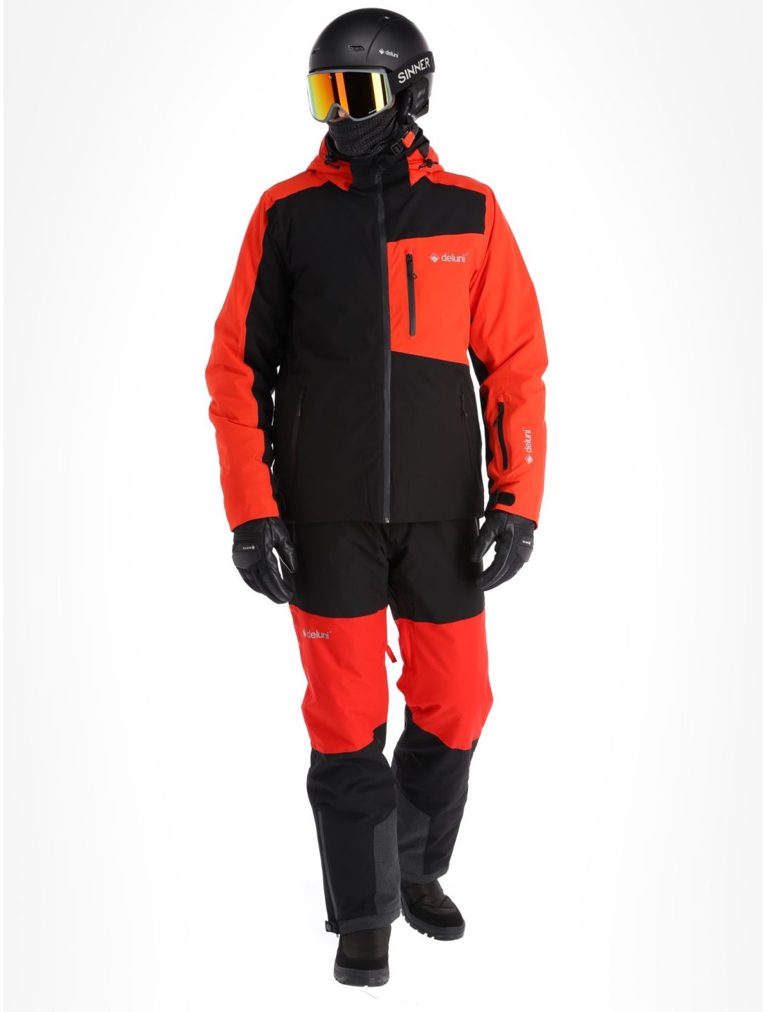 Deluni, Icerocker Plus ski-jas heren Black / Red rood, zwart 