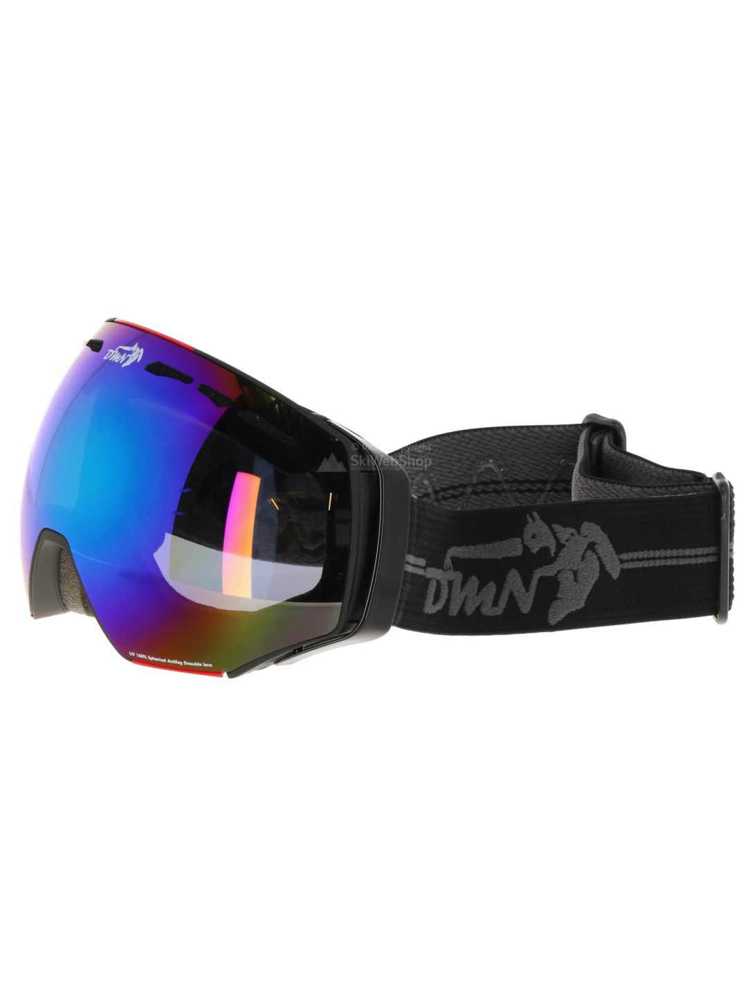 Demon, Alpiner (OTG) skibril OTG unisex Matt Black Red blauw, groen 