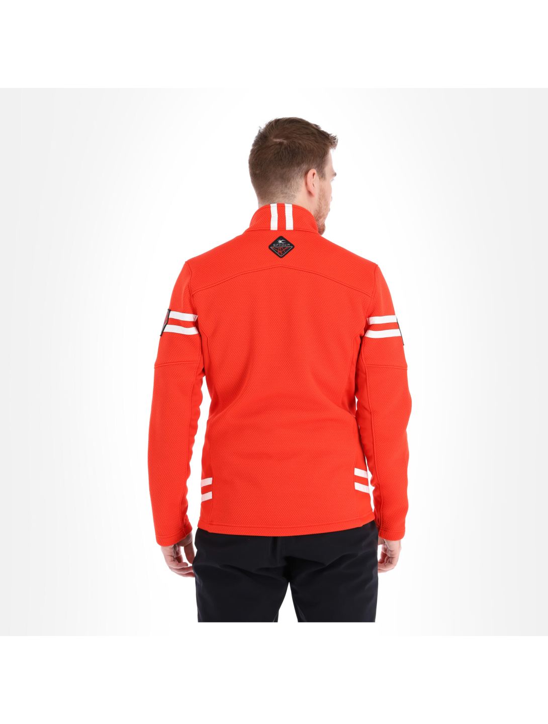 Spyder, Wengen Encore Full Zip vest heren volcano Rood