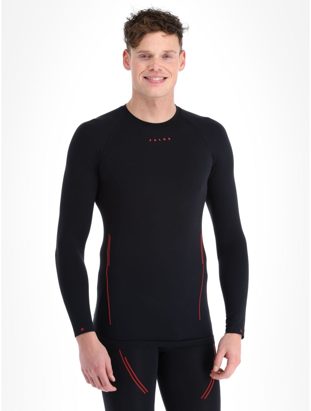 Falke, Longsleeve Trend thermoshirt heren Black zwart 