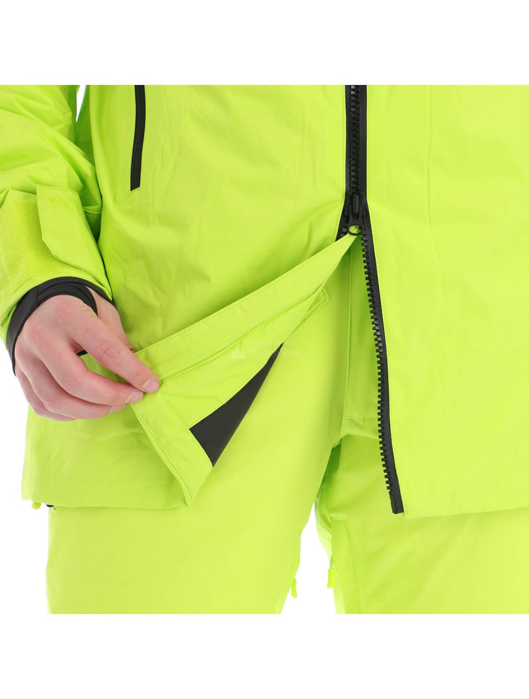 Helly Hansen, Straightline lifaloft, ski-jas, heren, azid lime groen