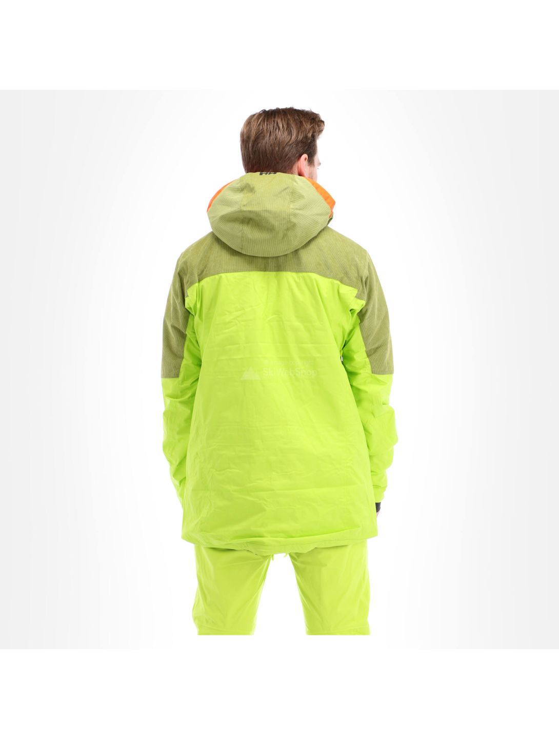 Helly Hansen, Straightline lifaloft, ski-jas, heren, azid lime groen