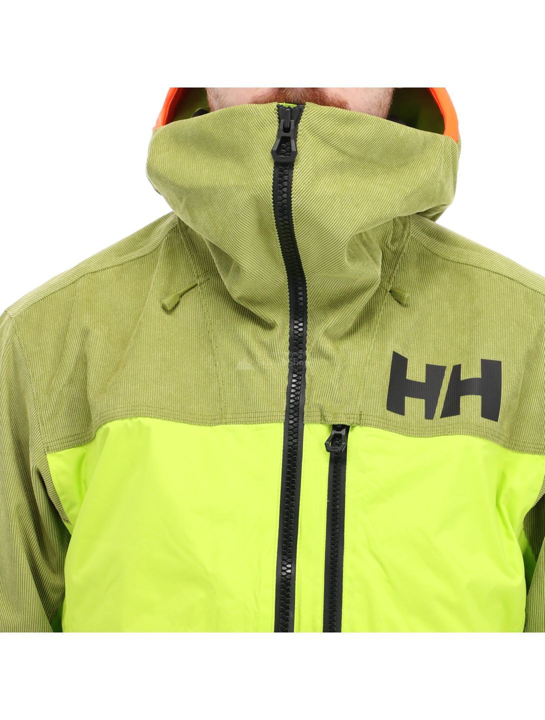 Helly Hansen, Straightline lifaloft, ski-jas, heren, azid lime groen