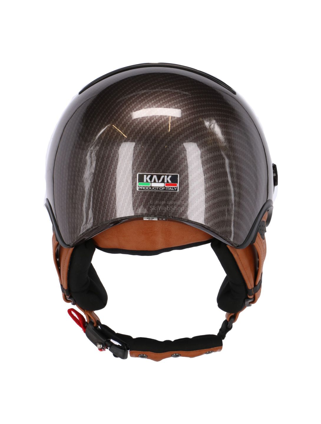 Kask, Elite Pro, skihelm, carbon bruin-goud meekleurend-vizier