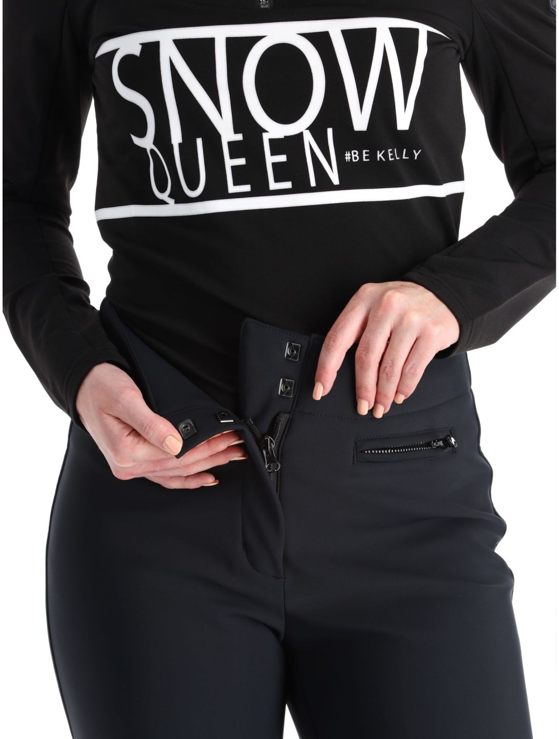 Kelly, Liz softshell skibroek dames Black zwart 