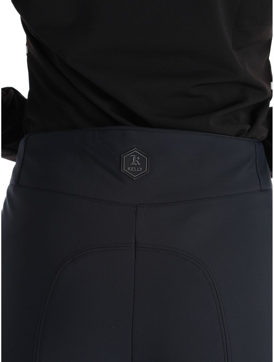 Kelly, Liz softshell skibroek dames Black zwart 