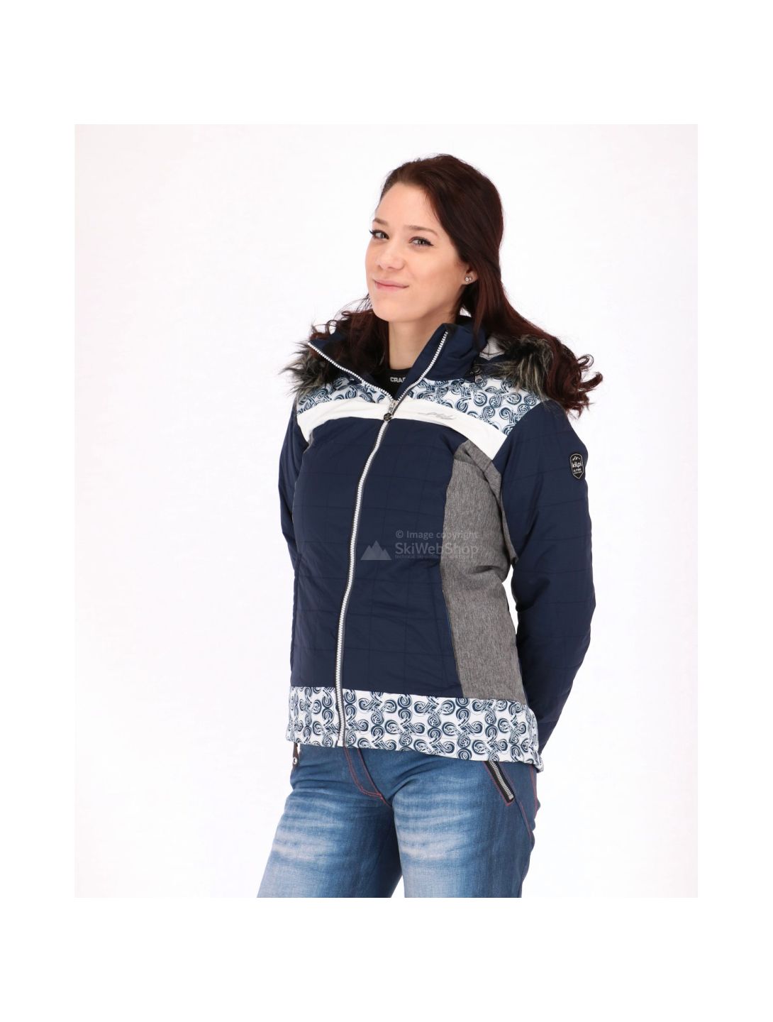 Kilpi, Leda stretch ski-jas, dames, donker blauw