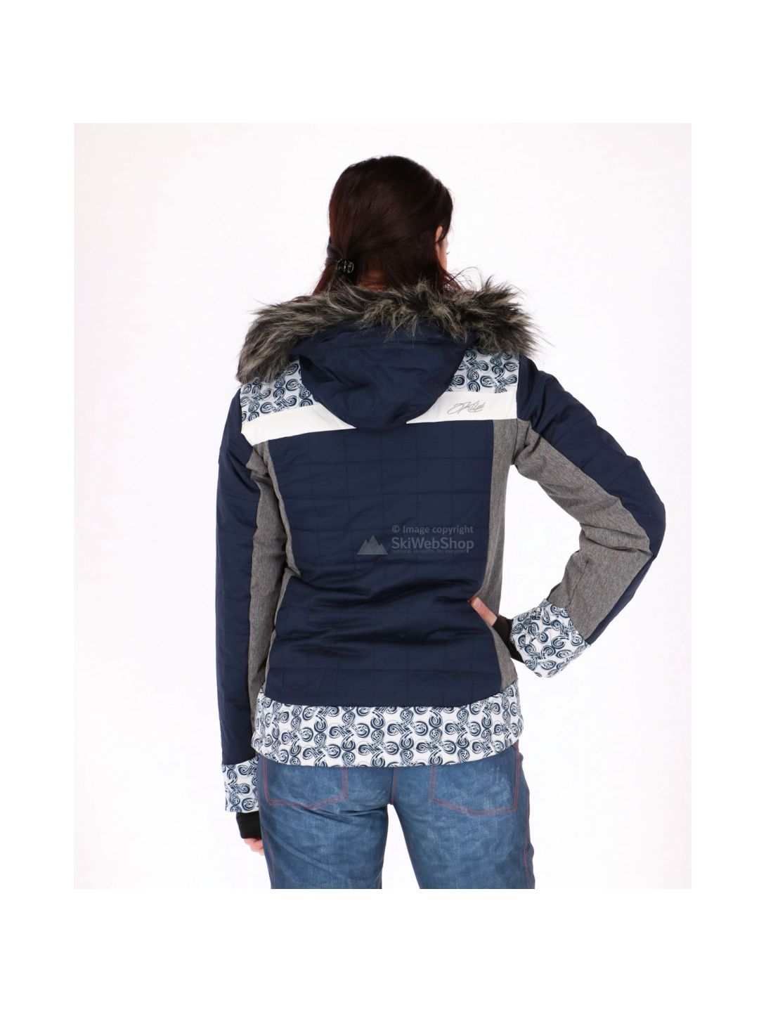 Kilpi, Leda stretch ski-jas, dames, donker blauw