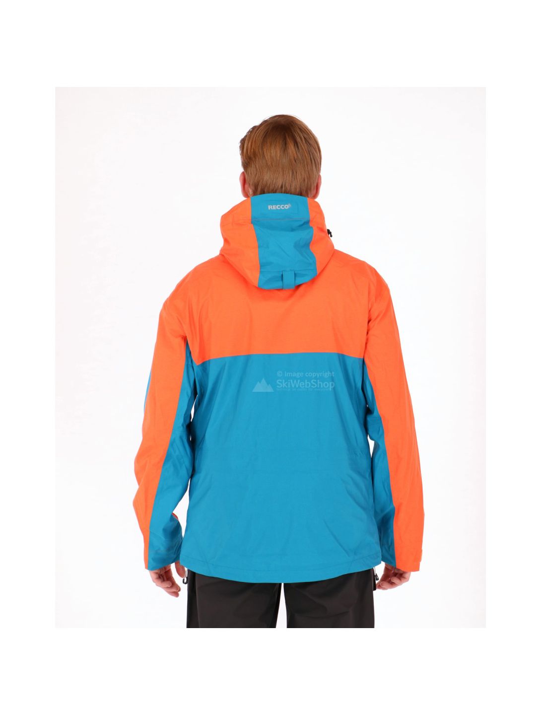 Kilpi, Metrix, hardshell ski-jas heren, blauw-oranje