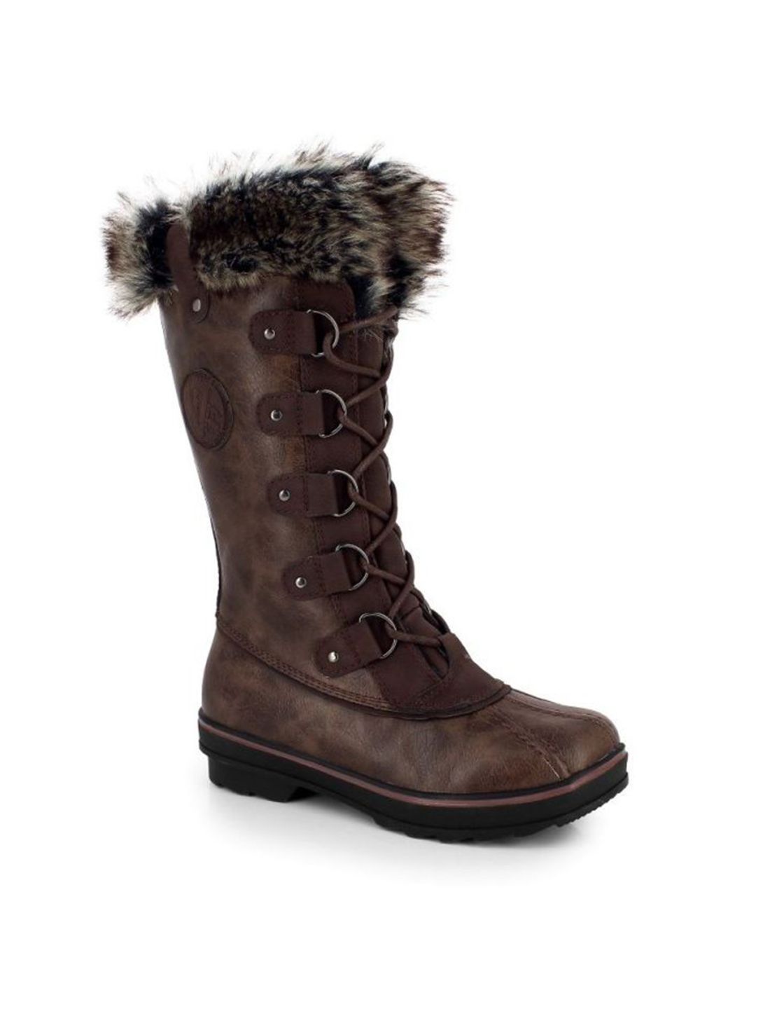 Kimberfeel, Beverly snowboots dames Brown bruin 