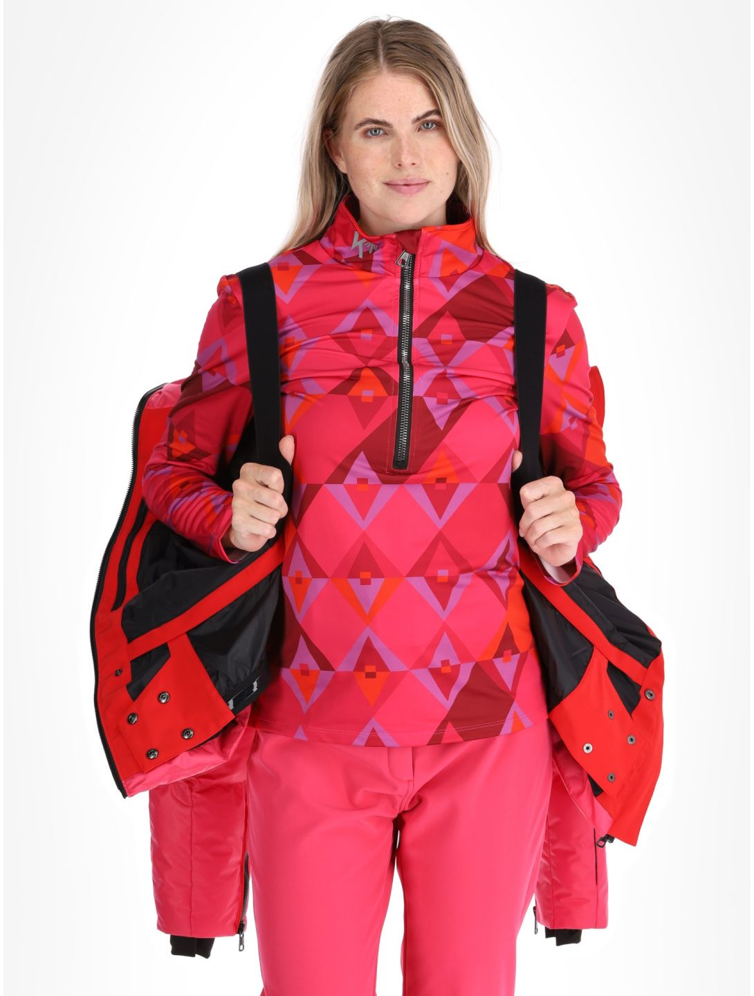 Kou Sportswear, Alpine elegance ski-jas dames Pink roze 