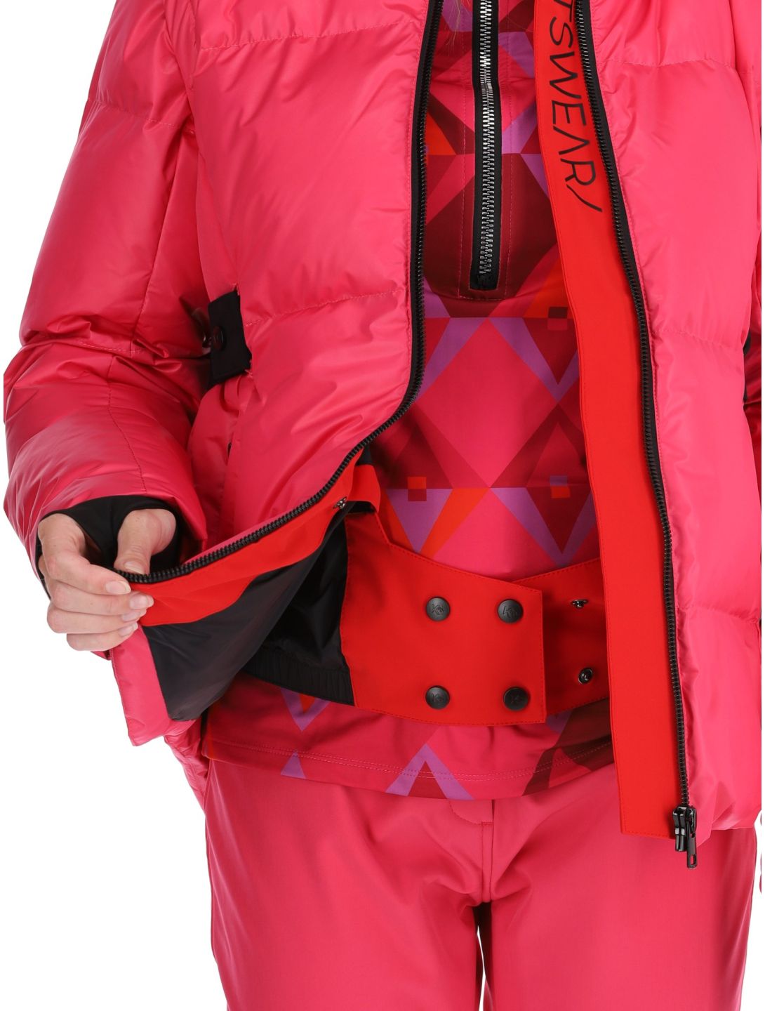 Kou Sportswear, Alpine elegance ski-jas dames Pink roze 