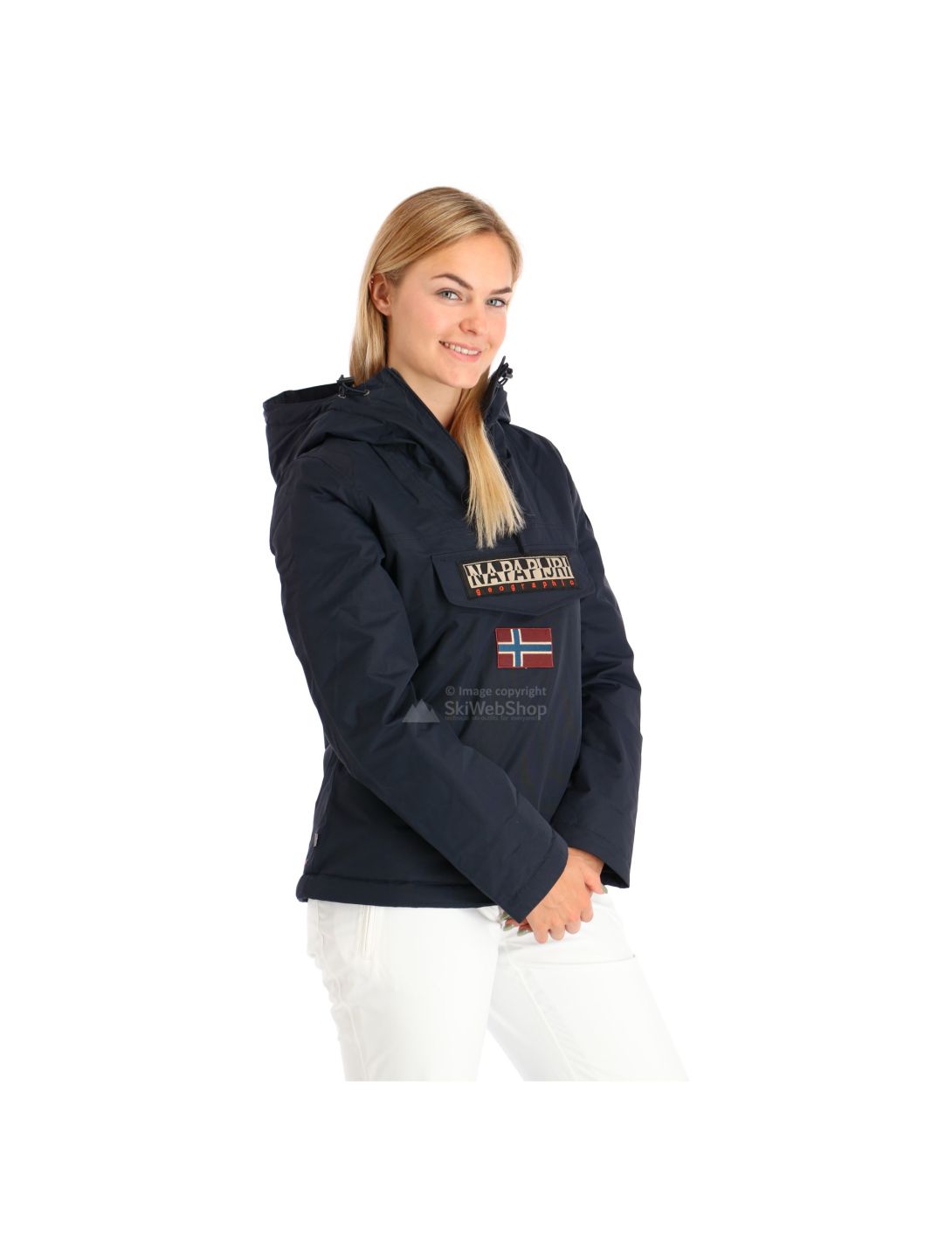 Napapijri, Rainforest pocket 2 anorak, winterjas, dames, Marine blauw