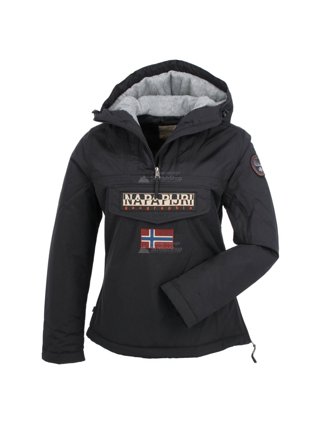 Napapijri, Rainforest pocket 2 anorak, winterjas, dames, zwart