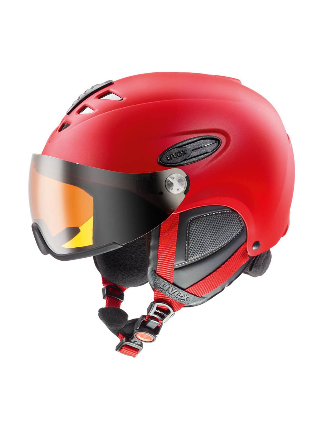 Uvex, hlmt 300 skihelm, rood mat