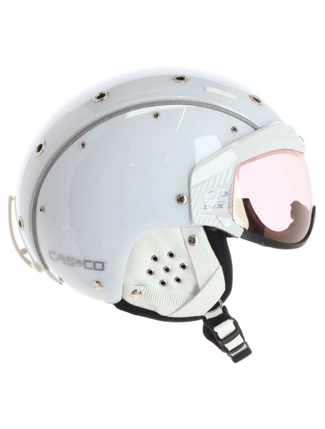 Casco, SP-6 skihelm met vizier unisex White wit 