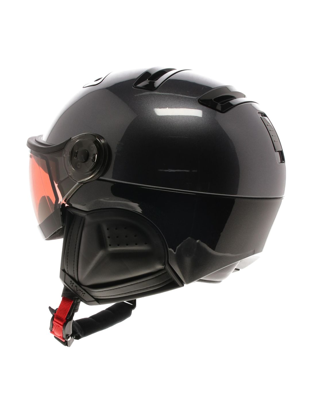 Kask, Piuma-R Class Sport skihelm met vizier unisex Anthracite grijs 