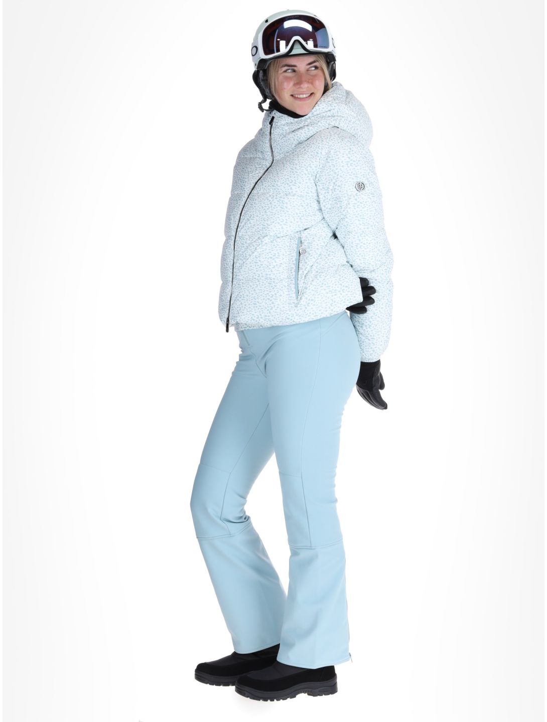 Poivre Blanc, Luxe Sport 24PBH1200/WO ski-jas dames Jaguar Off Blue blauw, wit 