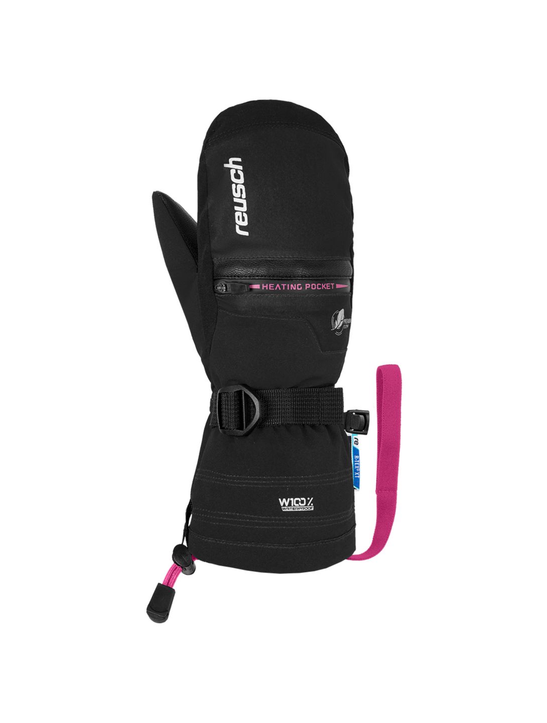 Reusch, Luis R-Tex XT skiwanten kinderen glo roze, zwart 