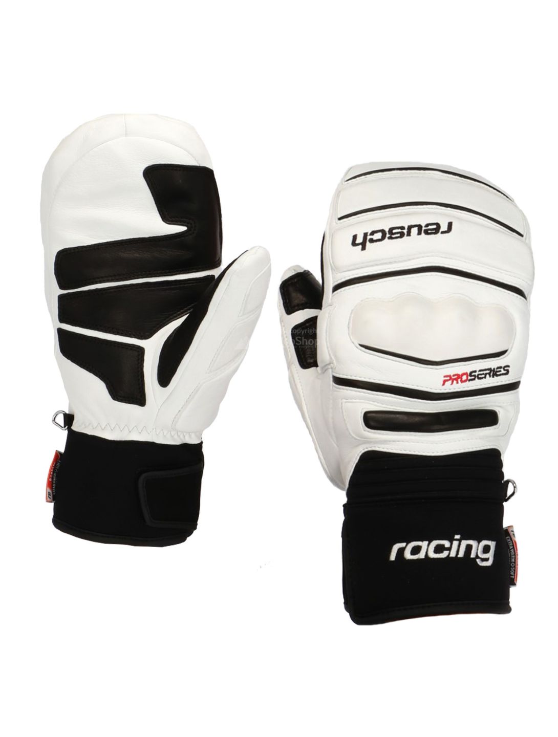 Reusch World Champ skihandschoenen, wit-zwart