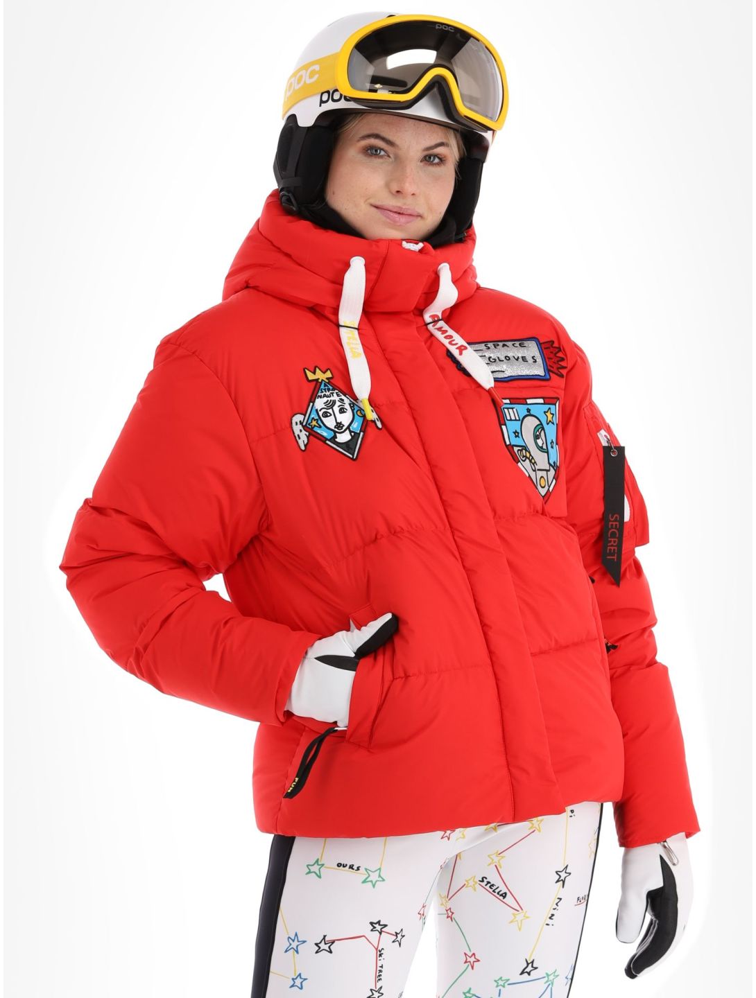 Rossignol, JC De Castelbajac Modul Down Bomber ski-jas dames Red rood 