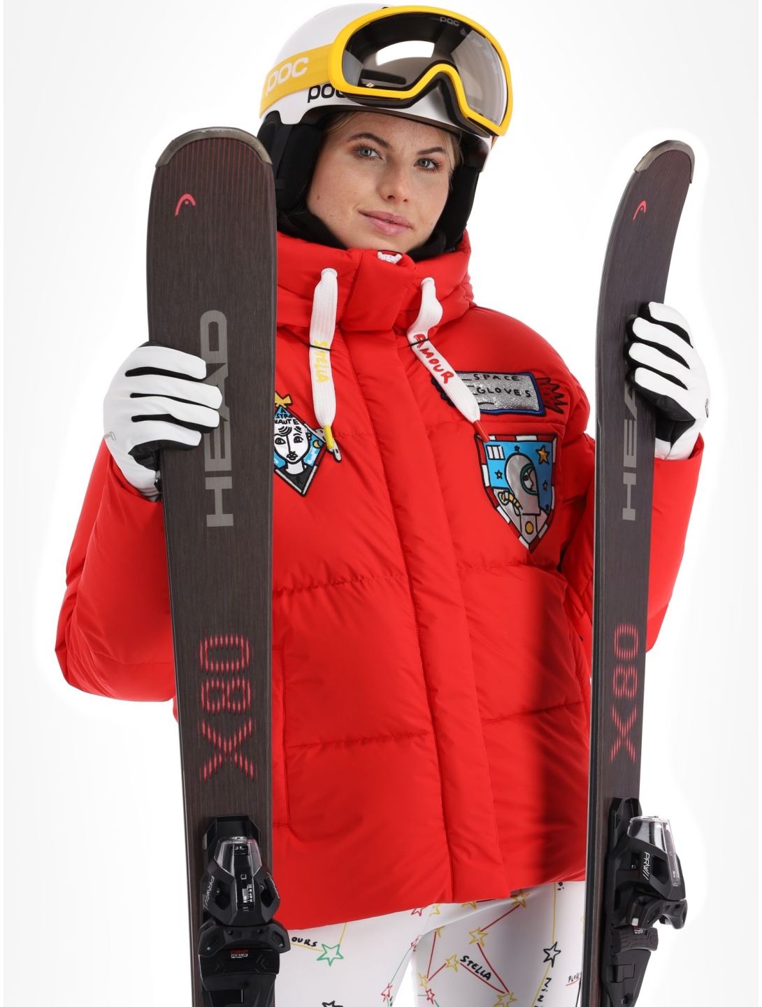 Rossignol, JC De Castelbajac Modul Down Bomber ski-jas dames Red rood 