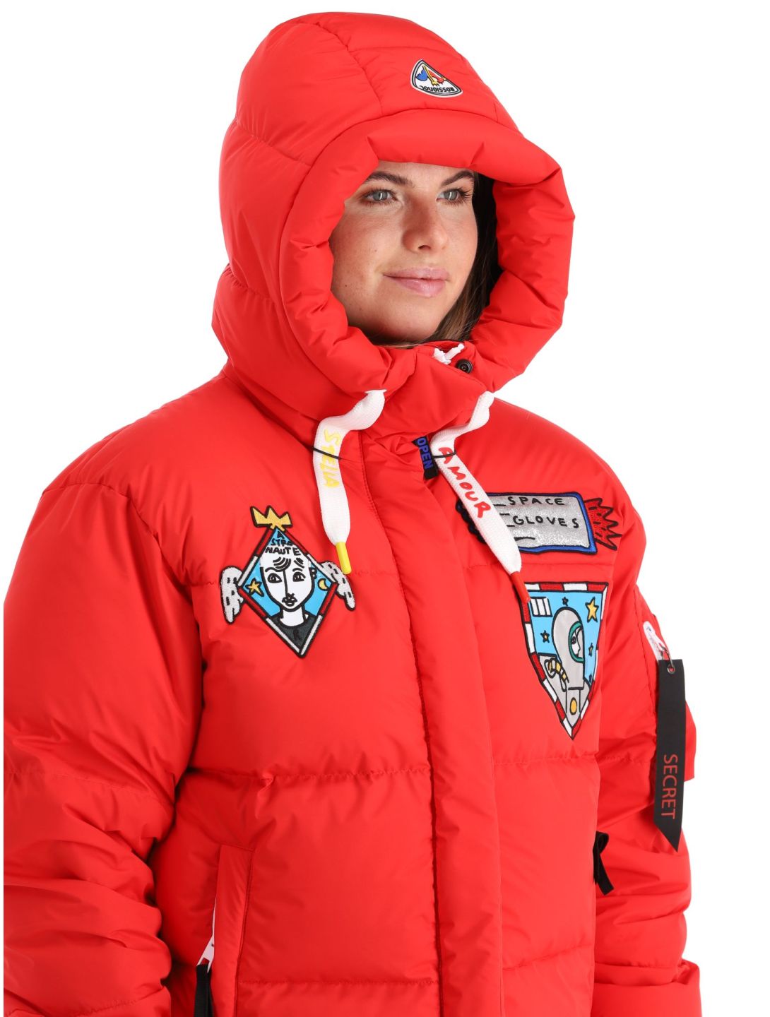 Rossignol, JC De Castelbajac Modul Down Bomber ski-jas dames Red rood 