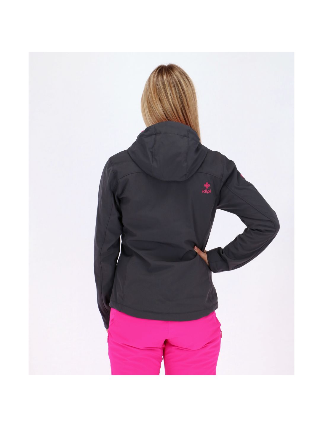 Kilpi, Elia, softshell jas, dames, grijs/roze