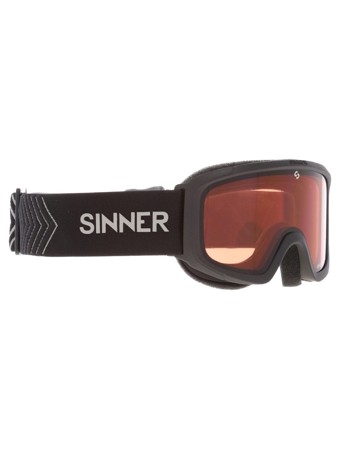 Sinner, Duck Mountain skibril kinderen Matt Black zwart 