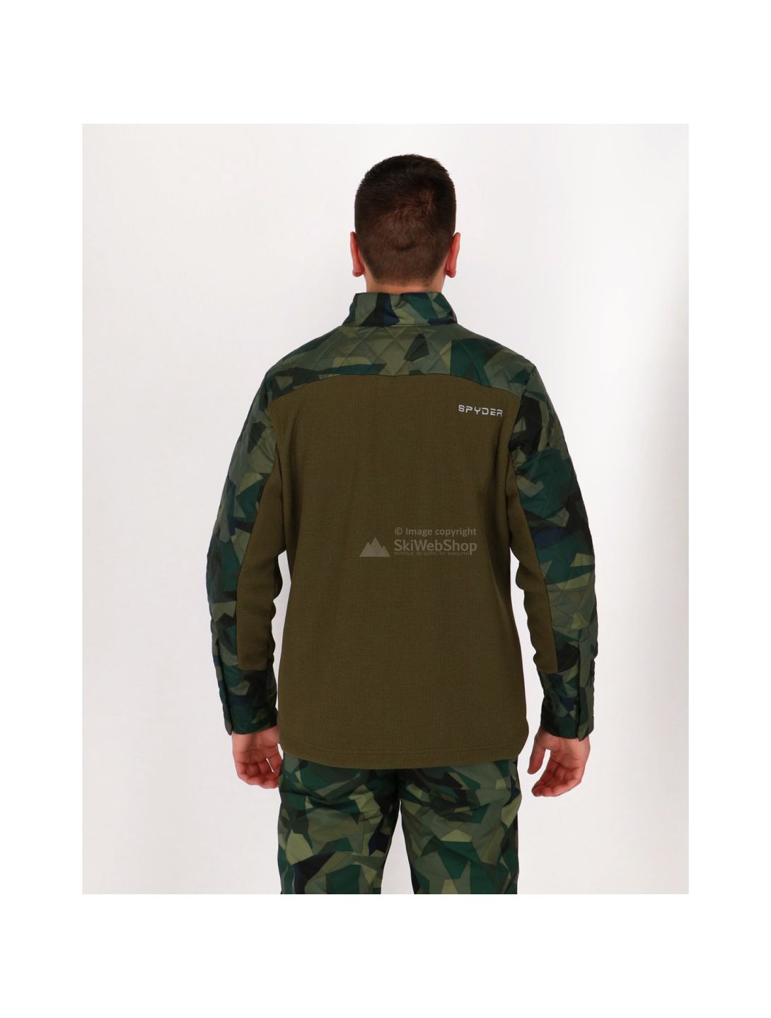 Spyder, Ouzo Full Snap Stryke vest, heren, guard groen - camo guard groen