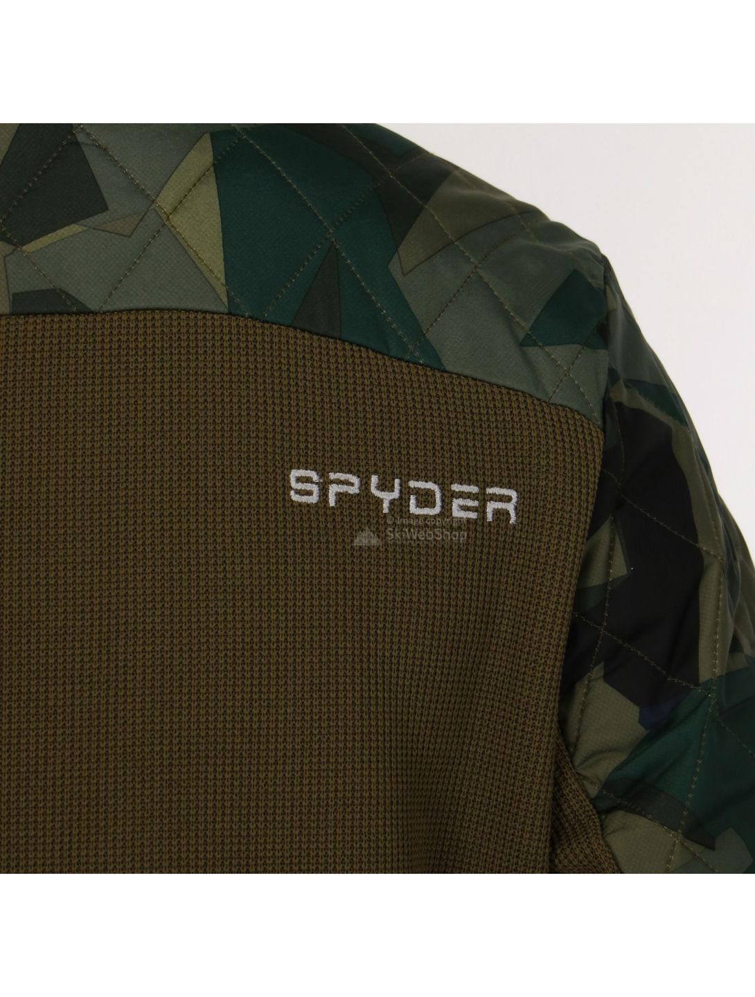 Spyder, Ouzo Full Snap Stryke vest, heren, guard groen - camo guard groen