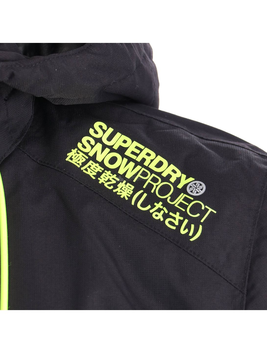 Superdry, SD Mountain Overhead Jacket, ski-jas, heren, onyx zwart