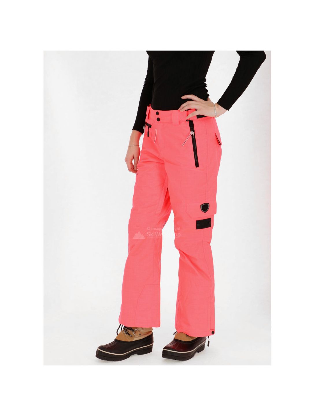 Superdry, Snow ski-broek, dames, fluro koraal 