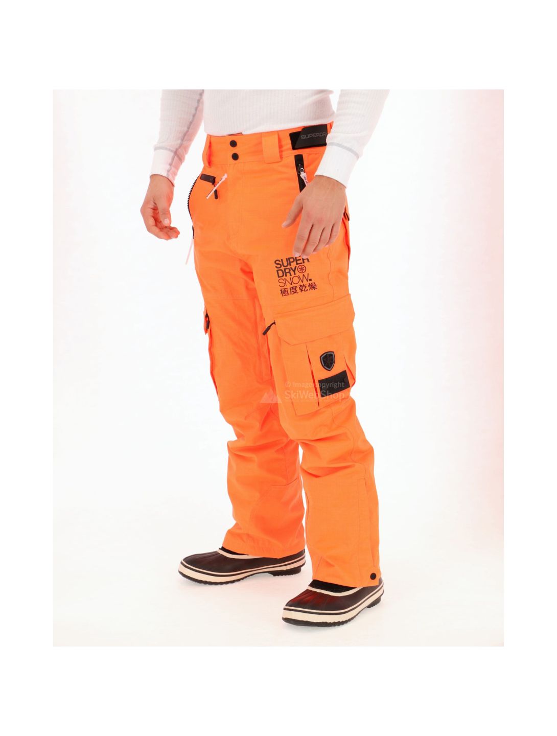 Superdry, Snowpants ski-broek, heren, strong oranje