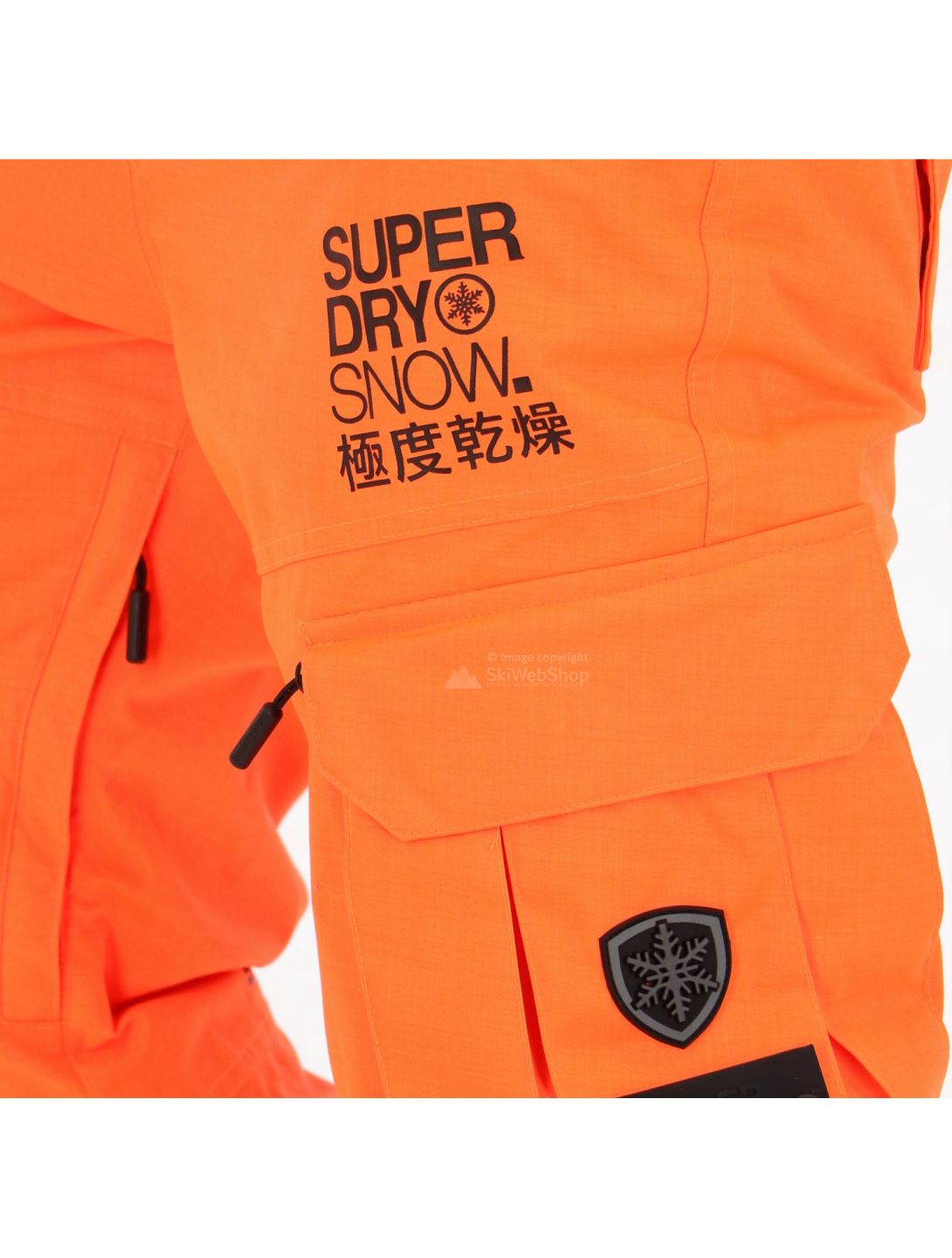 Superdry, Snowpants ski-broek, heren, strong oranje