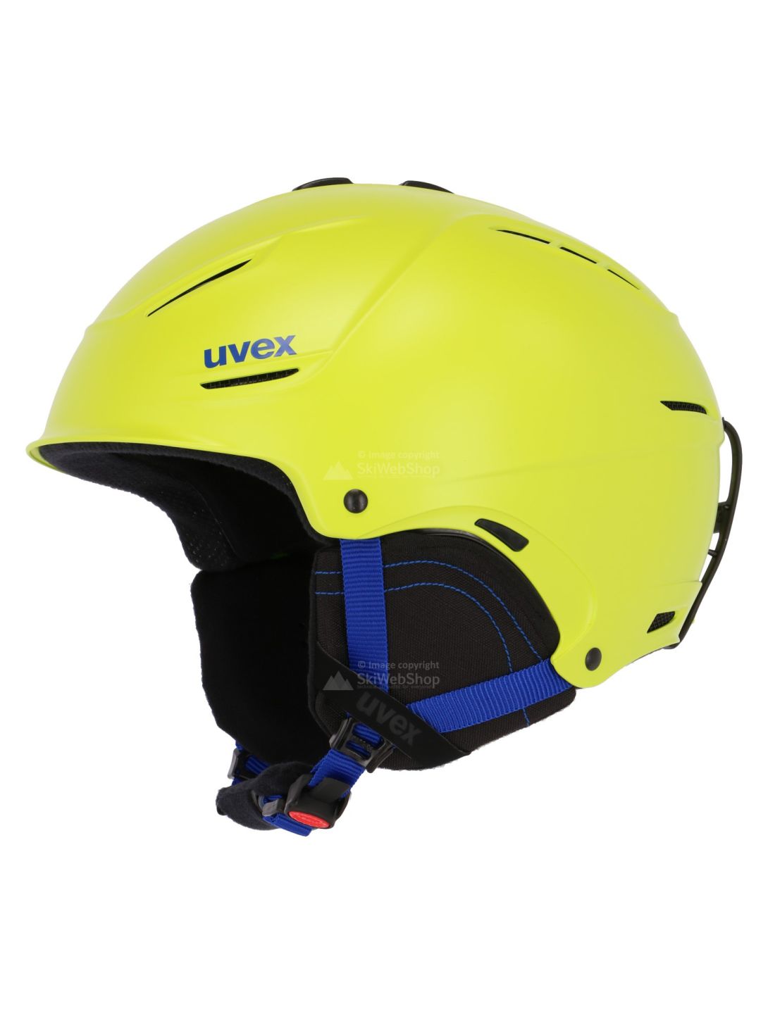 Uvex, P1us 2.0 skihelm, mat lime groen