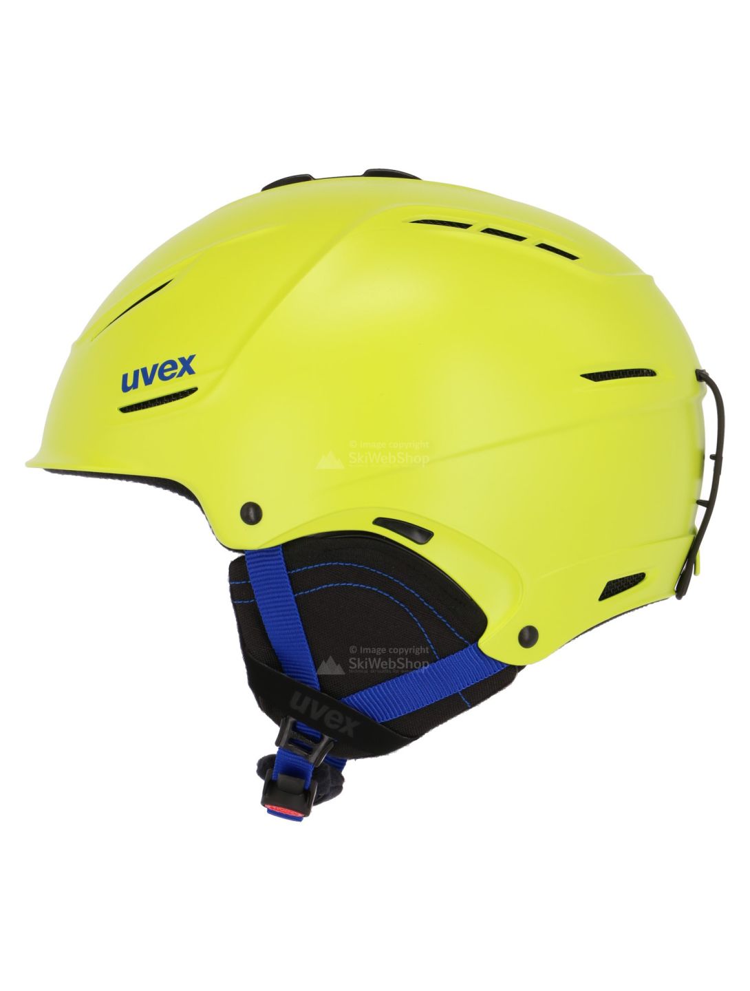 Uvex, P1us 2.0 skihelm, mat lime groen