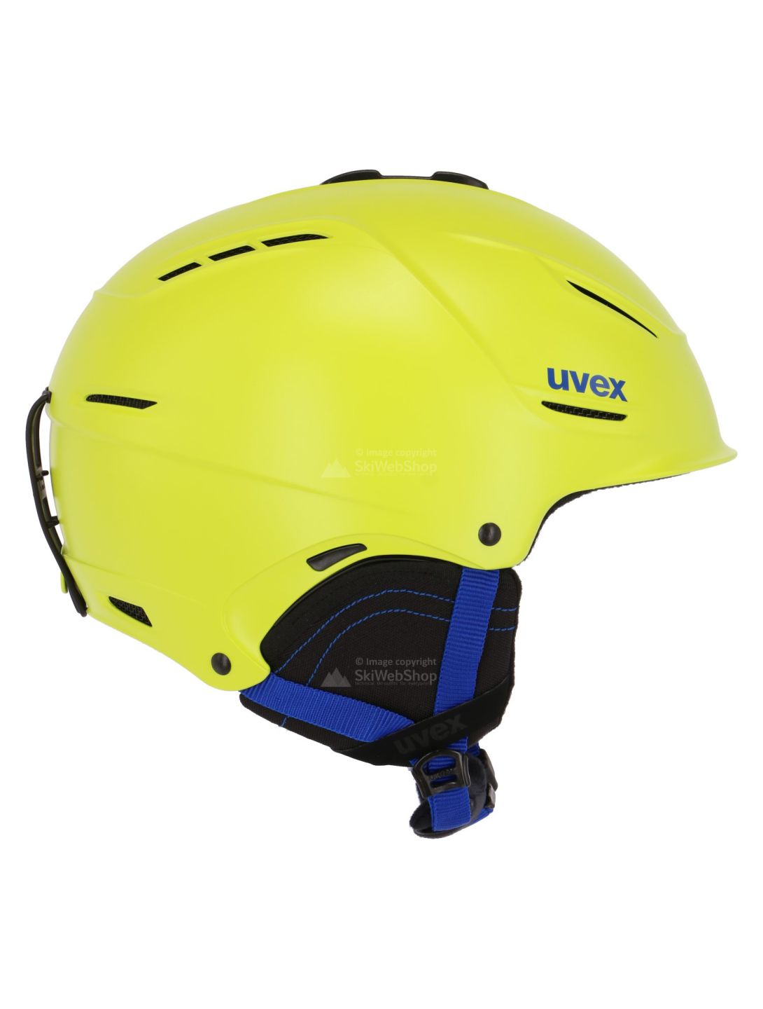 Uvex, P1us 2.0 skihelm, mat lime groen