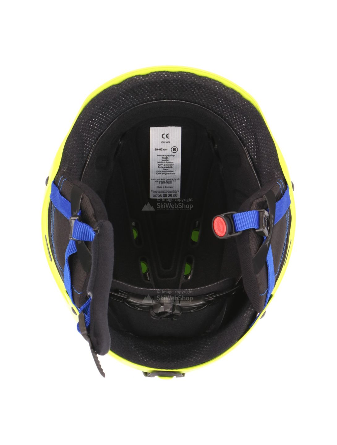 Uvex, P1us 2.0 skihelm, mat lime groen