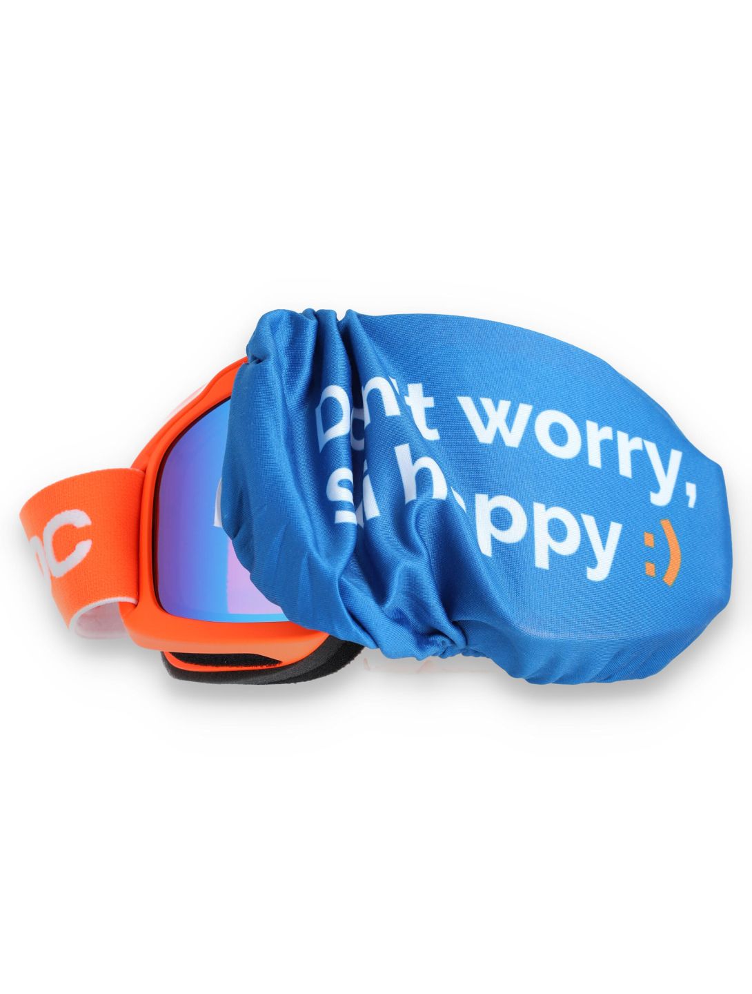 Deluni, Goggle Cover Don't Worry brilcover blauw 